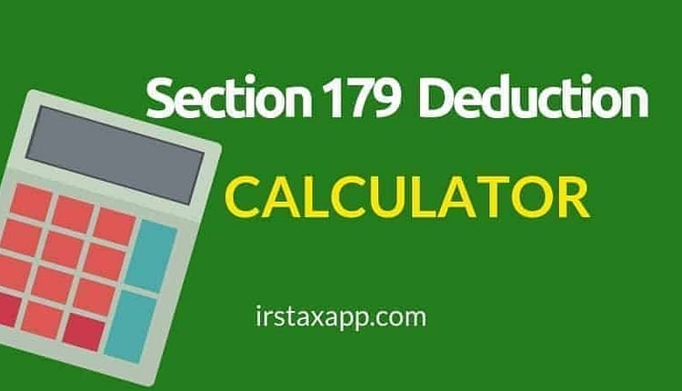 section 179 tax deduction calculator